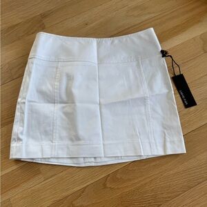 NWT Express white stretch mini skirt